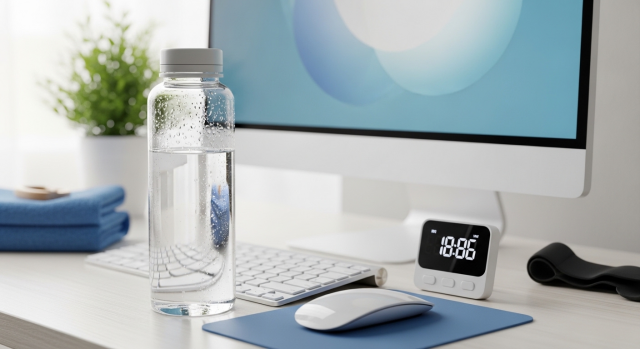 Water bottle on a CISO's desk